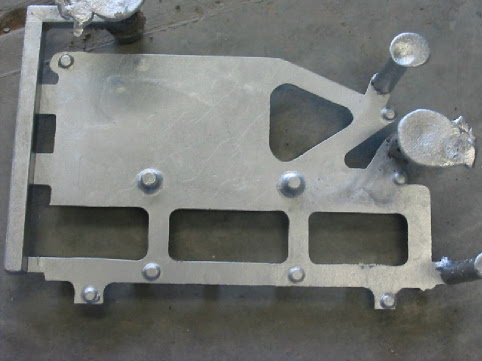 Aluminum casting plate