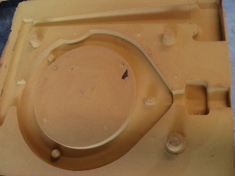 Shell molded aluminum casting